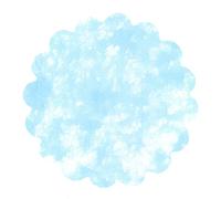 Enveloppe 100 décorations tnt effet tissu Flower Poly Lab (Ø24 cm), bleu