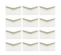 Enveloppe, 100 Pack White Kraft Paper Window Envelopes 4.44x3.14x0.04in
