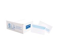Enveloppe 110 x 220 mm La Couronne 80 g avec fenêtre 35 x 100 mm blanche - Boîte de 500