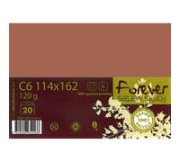 Enveloppe 114x162 FOREVER 120g pqt 20 - Chocolat