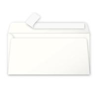 Clairefontaine Enveloppes auto-adhésives 55445C DL 11x22 cm 120 g/m² Ivoire - Carton de 200