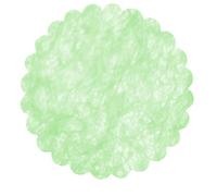 Enveloppe 24 décorations tnt effet tissu Flower Poly Lab (Ø48 cm), vert pastel