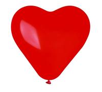 Enveloppe 25 ballons cœur maxi en latex naturel Premium Quality CR17 (44 cm/17"), rouge