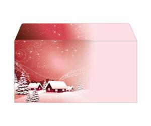 Enveloppe à motif de Noël 'Chrismas Silence', long