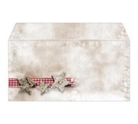 Enveloppe à motif de Noël 'Rustic White', DL