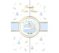 Enveloppe A5 carte de baptême bleue