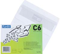 Enveloppe autocollante Standard Bantex C6 25 pièces par paquet BLANC