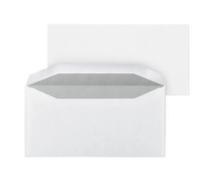Enveloppe blanche C5 162 x 229 mm 80g fenêtre 45 x 100 mm - gommée - Lot de 500