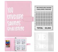 Enveloppe Budget Francais A5 Classeur Budget Planner 5050€ Classeur Budget A5 Français avec 25 Classeur Budget et 1 Autocollants, Classeur Enveloppe Budget Planifier vos Dépenses