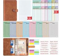 Enveloppe Budget Francais A6 Classeur Budget Planner -Carnet Budget avec 8 Défi de l'économie d'argent - Francais Complet
