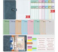 Enveloppe Budget Francais A6 Classeur Budget Planner - Carnet Budget avec 8 Défi de l'économie d'argent - Classeur Budget Francais