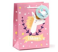 Enveloppe cadeau anniversaire fille avec licornes - magie de la licorne - taille M, 23 cm