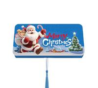 Enveloppe cadeau de Noël - Avec 10 emplacements pour cartes et pompons - Organiseur pour espèces - Porte-monnaie - Pour femmes, hommes, parents, amis, fête, réunion de famille, anniversaire