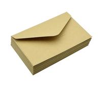 Enveloppe CarréE Lot de 20 mini enveloppes en papier vierge, petites cartes vœux, porte-noms, couverture cadeau, fournitures d'invitation mariage Pour Vintage(Yellow)