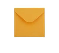 Enveloppe CarréE Lot de 50 enveloppes en papier kraft 11,5 x, cm, for petites entreprises, invitations, cartes postales, 130 g, lettres, messages, emballages mariage Pour Vintage(50pcs 11.5x11.5cm C)