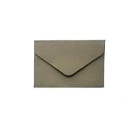Enveloppe CarréE Lot de 50 enveloppes triangulaires texturées en lin, papier coloré, for invitation mariage, carte vœux, marron, rouge vin, 105 x 70 mm Pour Vintage(Silver gray)