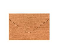 Enveloppe CarréE Lot de 50 enveloppes triangulaires texturées en lin, papier coloré, for invitation mariage, carte vœux, marron, rouge vin, 105 x 70 mm Pour Vintage(Brown)