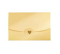 Enveloppe CarréE Petites enveloppes en papier nacré for cartes de vœux, visite, 10,5 x 7 cm, estampillées Love Pour Vintage(Yellow)