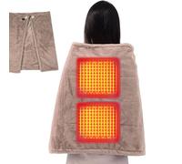 Enveloppe chauffante pour épaules et cou - Couverture thermique à 3 réglages, coussin dorsal doux, housse d'épaule | Coussin électrique avec plusieurs niveaux pour personnes âgées, adultes, bureau