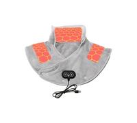 Enveloppe chauffante pour le cou et les épaules - Masseur de vibrations, coussin chauffant électrique lesté à arrêt automatique - pour femmes et hommes - pour la maison, le travail, la relaxation