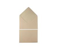 Clairefontaine Enveloppes 5442C C5 16,2x22,9 cm Ivoire 120 g/m² Paquet de 20 - Fermeture gommée