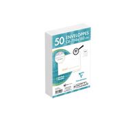 Pack 50 enveloppes autoadhésives précasées Clairefontaine 114x162mm 80g
