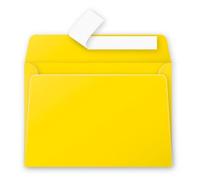 Enveloppe - CLAIREFONTAINE - Pollen - 120g - 114x162 mm - Jaune soleil - Pqt 20