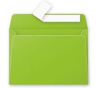Clairefontaine 5546C - Paquet de 20 Enveloppes Auto-Adhésives - Format C6 11,4x16,2cm - 120g/m² - Coloris Vert Menthe - Invitation Evènements et Correspondance - Gamme Pollen - Papier Premium Lisse
