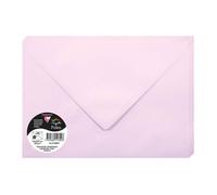Clairefontaine 51302C Paquet de 20 Grandes Enveloppes 16,2x22,9cm Rose Dragée - 120g/m² - Format C5 - Fermeture gommée - Invitation Evènements et Correspondance - Gamme Pollen - Papier Lisse