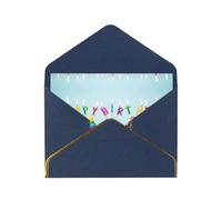 Enveloppe colorée Happy Birthday Cupcakes Thank You 10,2 x 15,2 cm pour mariage, fête prénatale, remerciement, enterrement de vie de jeune fille, anniversaire d'affaires.