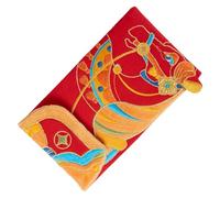 Enveloppe D'argent Rouge Du Nouvel An Chinois | 2026 Motifs Cheval Broderie Sur Tissu Portefeuille Pour L'argent,Enveloppe Rouge Pour Mariage Et Anniversaire | Pour Adultes Couples Famille Parents Et