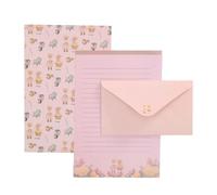 Enveloppe De Collection De Papier D'écriture Artistique Avec Des Illustrations D'animaux Floraux Et Ludiques Enveloppe Mignonne Et Papier À Lettres