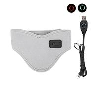 Enveloppe de cou chauffante, collier cervical chauffant USB réglable 3 niveaux de Chauffe-nuque Coussin chauffant pour le cou pour le soulagement de la douleur au cou(gris)