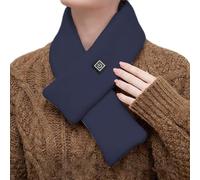 Enveloppe de cou chauffée - écharpe chaude intelligente USB avec 3 réglages de température, cous électrique en coton doux plus chaud | Tampon thermique sans fil portable pour l'hiver, chauffage à cou