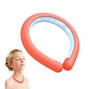 Enveloppe de cou de refroidissement portable : pack de gel réutilisable, ajustement réglable | 5,47 x 6,69 pouces, mouchoir pour appareil de refroidissement, tube de traitement froid, design de salle