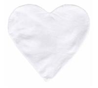 Housse de coussin 30 cm - cœur Blanc G