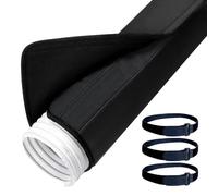 Enveloppe De Couverture Du Tuyau De Climatiseur - Tuyau D'échappement Isolé | Isolation Du Thermique | 5,9 Pouces 5 Pouces, Couvercle De Tube Flexible Pour Le Climatiseur Échappement Remplacemen