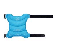 Enveloppe de glace pour hanche après chirurgie, kit de remplacement la hanche après chirurgie, enveloppe glace chaude et froide réutilisable, sangle taille réglable - Bleu ciel