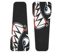 Enveloppe De Guidon De Vélo - Film De Protection Pour Poignée De Vélo Imprimé Requin, Autocollant De Cadre Résistant Aux Rayures, Autocollant De Décoration Personnalisé Anti-usure Pour Vélos Utilitair