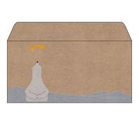 Enveloppe de Noël 'Polar bear with shooting star',long