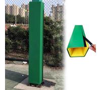 enveloppe de rembourrage pour mots, Couverture de poteau de basket-ball, 180 cm, carré, vert, utilisation extérieure, épaisseur 1 pouce, enroulé autour du poteau, offrant une protection au joueur(5"x5