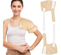 Enveloppe d'huile de ricin pour épaule, 2 pcs d'huile de ricin réutilisables, enveloppement étanche à l'épreuve fuite, compression avec bande élastique réglable