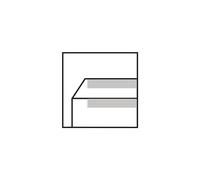 Enveloppe DIN long 220x110 mm (lxh) avec fenêtre 75g/m² avec adhésif papier blanc