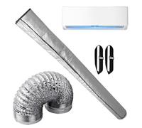 Enveloppe d'isolation pour tuyau d'extérieur | Manchon de bouclier anti-brûlure - Isolation de tuyau | Manchon résistant aux intempéries pour poêle, cheminée, jardin, camping-car, chauffage