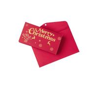 Enveloppe en espèces - Porte de Noël Slim Stip 6 emplacements Maisons de stockage décoré Type de portefeuille élégant Titre cadeau Organisation résistante à l'usure | Santa cerf amis fille fils famigl