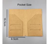 Enveloppe En Papier Kraft,Sac De Rangement Pour Cartes,Billets,Carnet De Voyage Midori,Recharges De Journal Intime,Accessoires De Planificateur Rétro -Kraft Card Holder M
