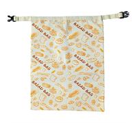 Enveloppe en tissu enduit avec mousqueton pour la conservation des collations, en coton bio, cire d'abeilles, sac de rangement avec bande élastique et mousqueton, durable, essentiel de cuisine pour le