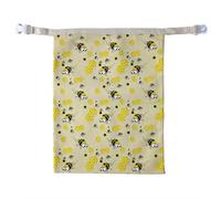 Enveloppe en tissu enduit avec mousqueton pour la conservation des collations, en coton bio, cire d'abeilles, sac de rangement avec bande élastique et mousqueton, durable, essentiel de cuisine pour le