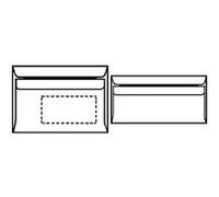 Enveloppe format long - HERLITZ - Autoadhésif - 75 g/m2 - 100 pièces - Sans bois Blanc G