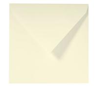 Clairefontaine Enveloppes doublées gommées Lalo 22416L - 25 enveloppes 165×165 mm Vergé Ivoire